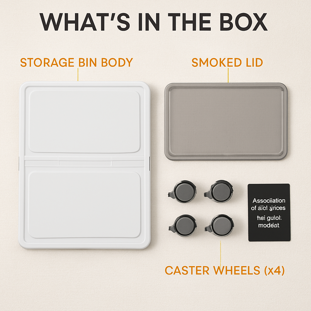 Foldable Storage Bins with Lid and Wheels